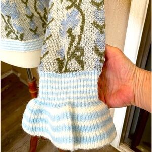 SO ME Stripe Waffle Knit Fourth Of July Cardigan Top main image 1